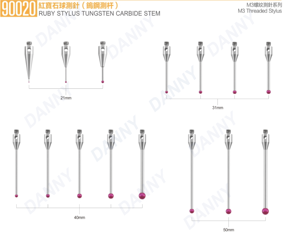 Ruby Stylus Tungsten Carbide Stem(图1)